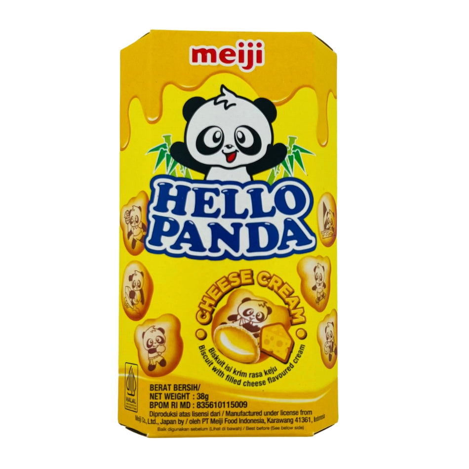 Meiji Hello Panda Cheese - 38g -Japanese Snacks - Japanese Candy - Cheese Biscuits