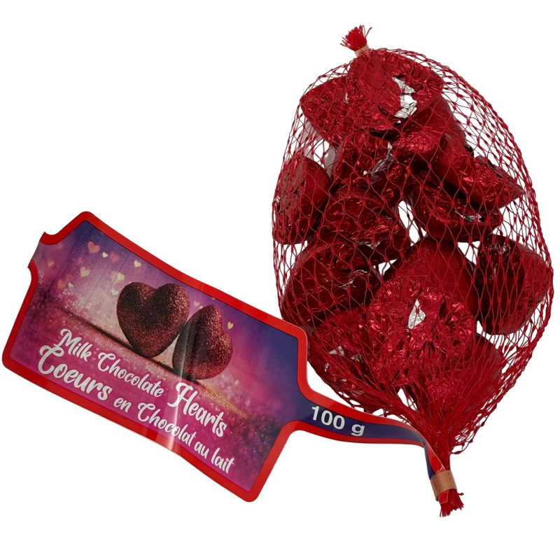 Milk Chocolate Hearts - 100g