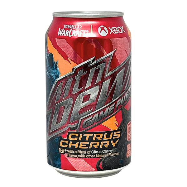 Mountain Dew Citrus Cherry Game Fuel - 355mL | Candy Funhouse Mountain Dew Citrus Cherry Game Fuel - 355mL | Candy Funhouse