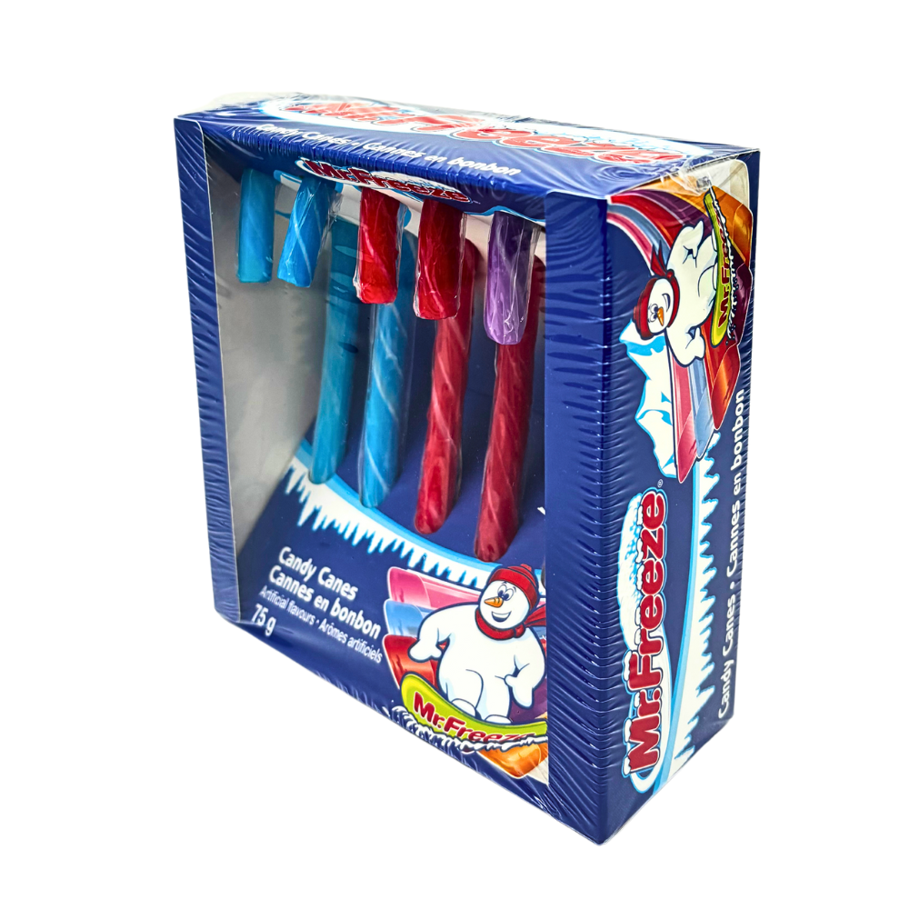 Mr.Freeze Candy Canes 6 Count - 75g | Candy Funhouse – Candy Funhouse US