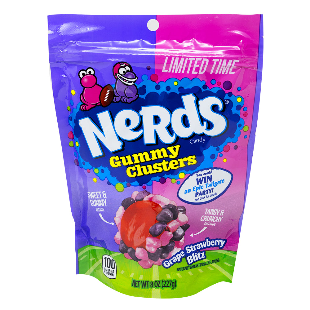 Nerds Gummy Clusters Grape Strawberry Blitz - 8oz