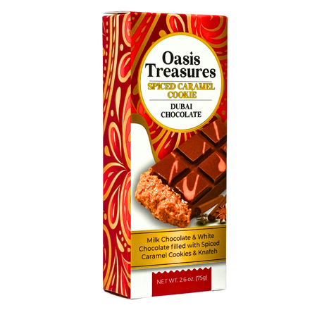 Oasis Treasures Spiced Caramel Dubai Chocolate - 75g