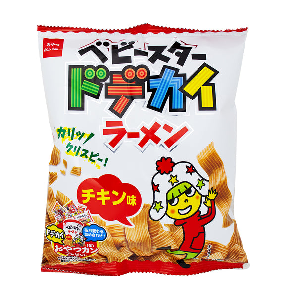 Oyatsu Babystar Dodekai Chicken Ramen Snack - 68g | Candy Funhouse