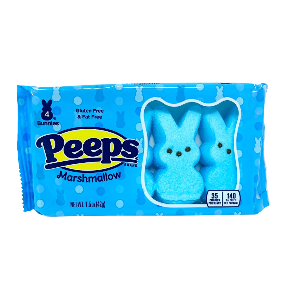 Peeps Marshmallow Bunnies Blue 4ct - 1.5oz