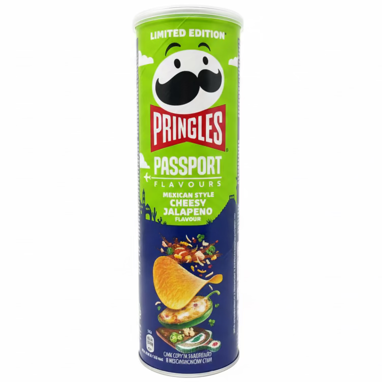 Pringles Passport Mexican Style Cheesy Jalapeno (UK) - 165g