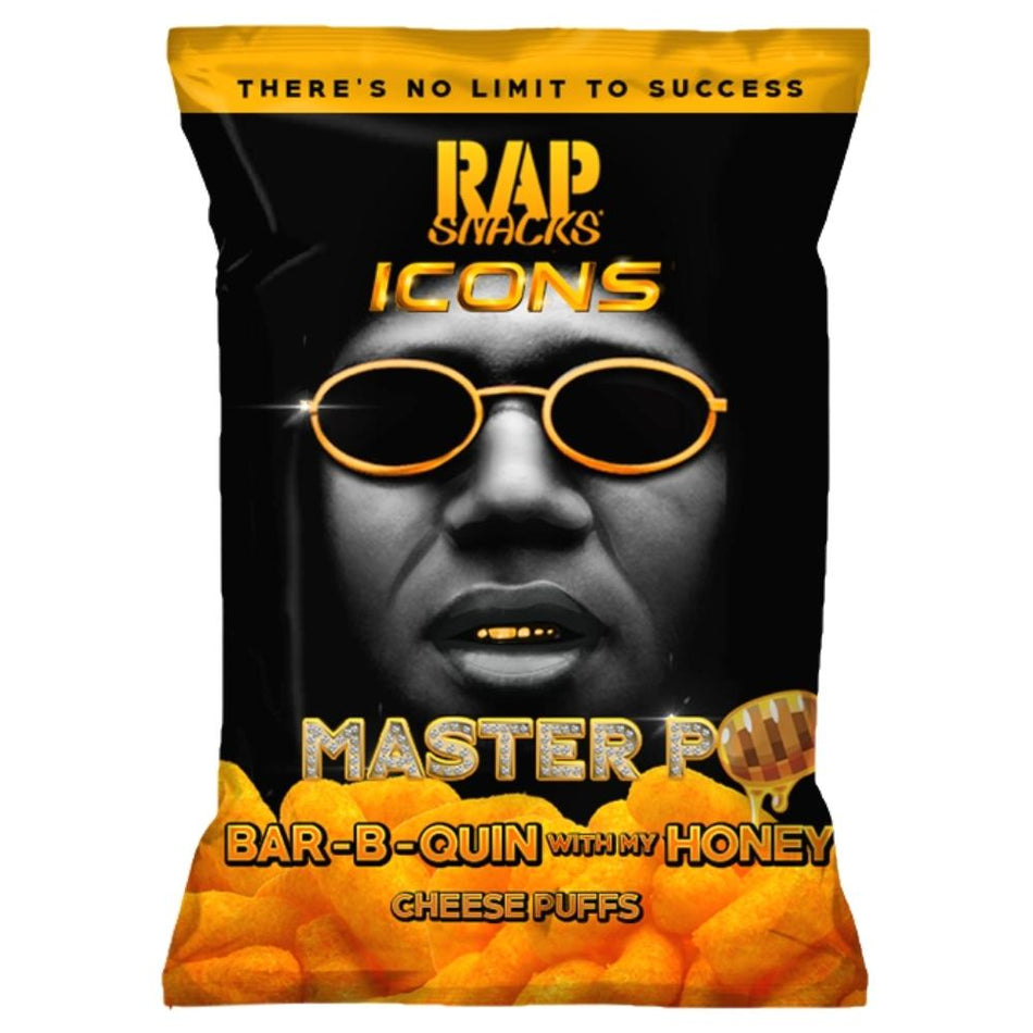 Rap Snacks Master P Honey BBQ Cheese Puffs - 2.5oz, rap snacks, master p rap snacks, rap snacks master p, honey bbq cheese puffs