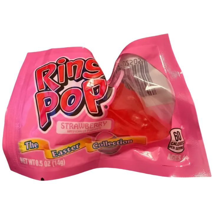Ring Pop Easter Collection - 0.5oz Strawberry Ring Pop