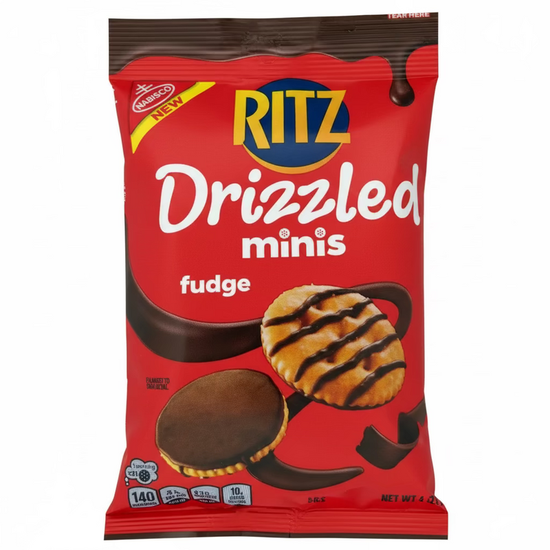 Ritz Drizzled Minis Fudge Crackers - 4oz | Candy Funhouse – Candy