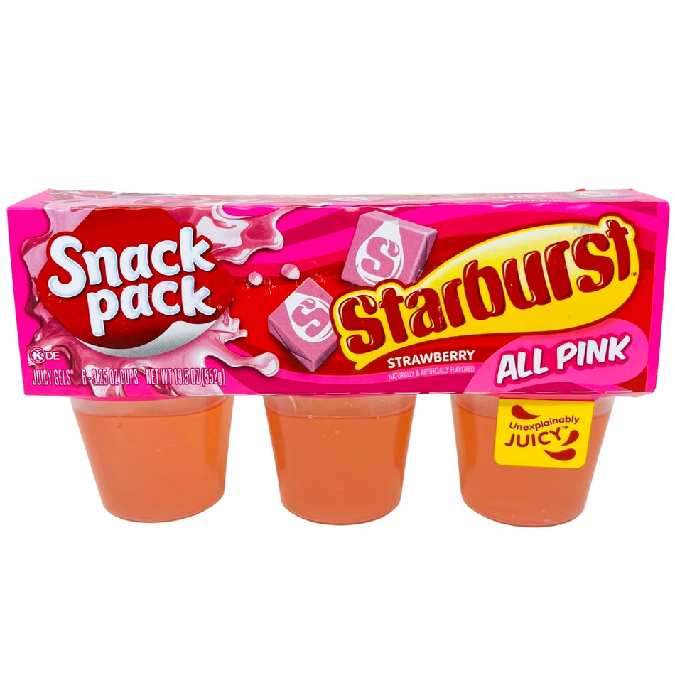 Snack Pack Starburst All Pink 6pk - 552g
