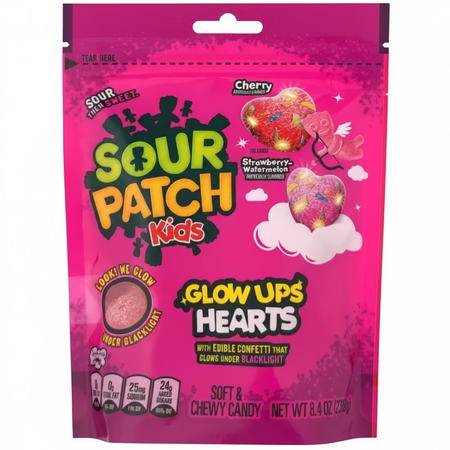 Sour Patch Kids Glowups Valentine - 8.4oz