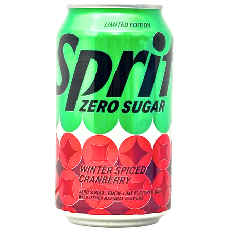 Sprite Zero Sugar Winter Spiced Cranberry - 355mL