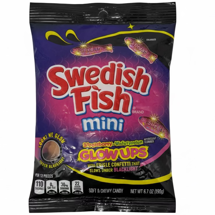 Swedish Fish Mini Glow Ups - 6.7oz