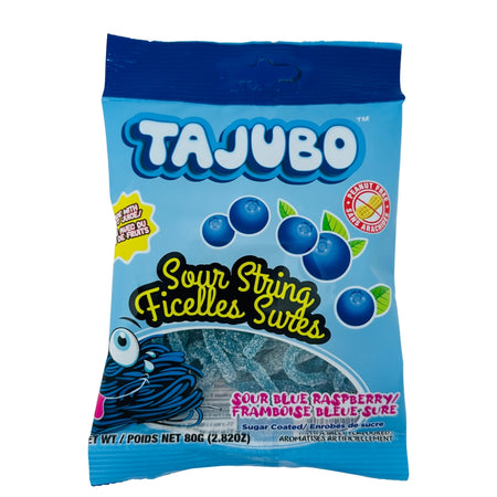 Tajubo Sour String Blue Raspberry - 80g - Sour Candy