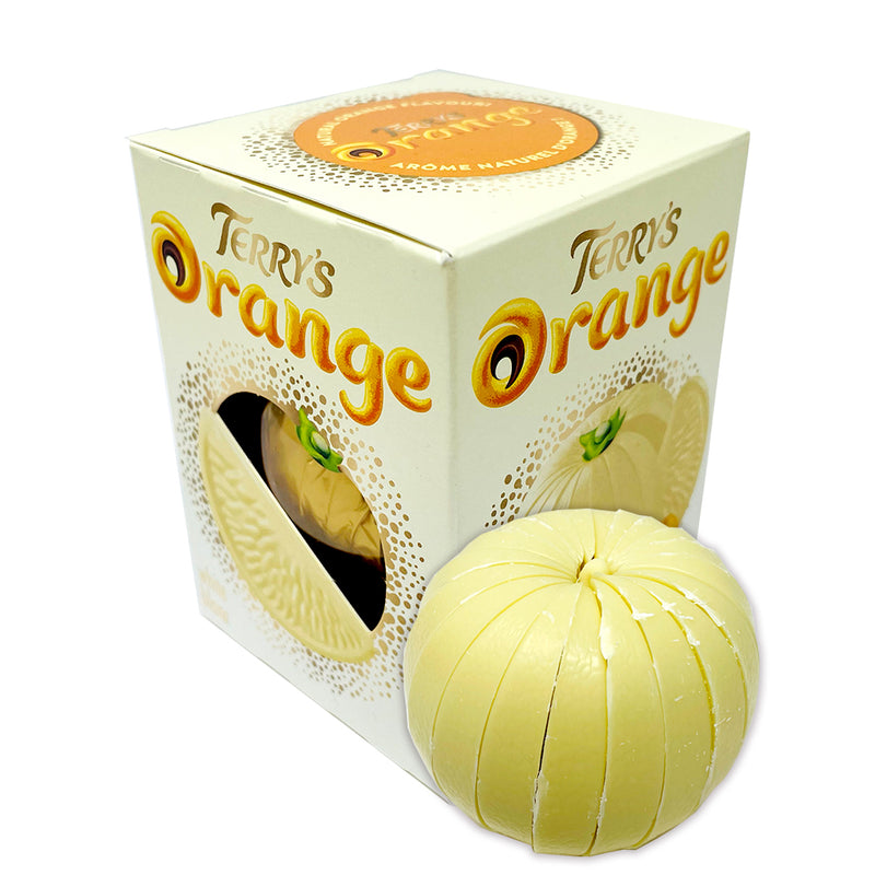 Terry's Chocolate Orange White Chocolate Ball - 147g-Chocolate orange-White chocolate-British chocolate