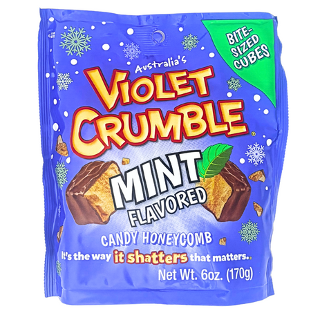 Violet Crumble Mint Flavoured Honeycomb Chocolate Bites - 170g