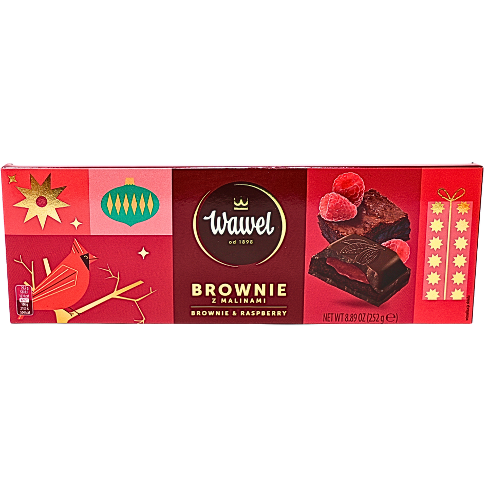 Wawel Brownie & Raspberry Filled Chocolate (Poland) - 252g