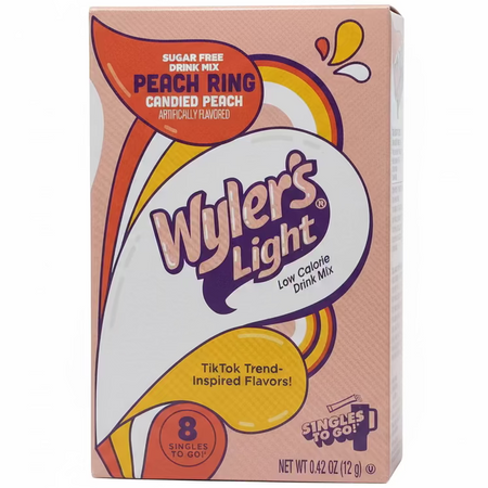 Wyler's Light Singles To Go Drink Mix Peach Ring