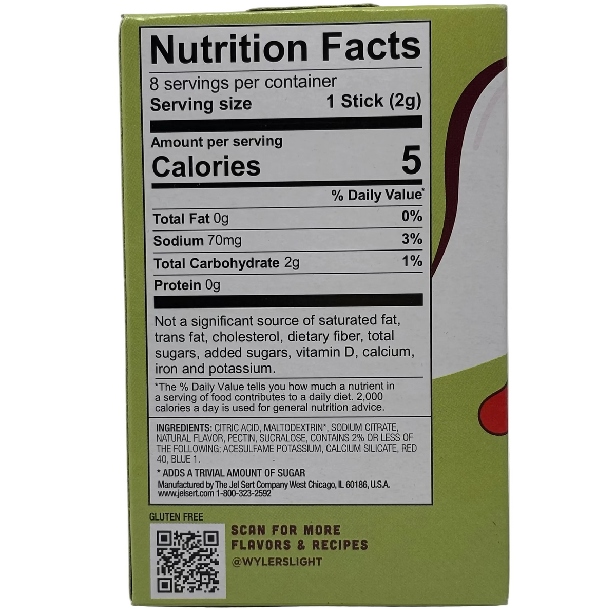 Wyler's Light Singles To Go Drink Mix Shirley Temple Ingredients