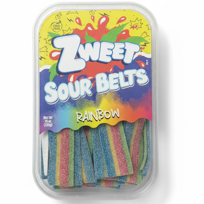 Zweet Sour Belts Rainbow - 10oz