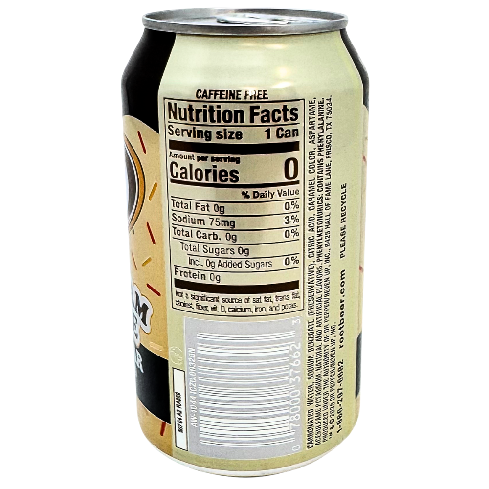 A&W Ice Cream Sundae Soda Zero Sugar - 355mL