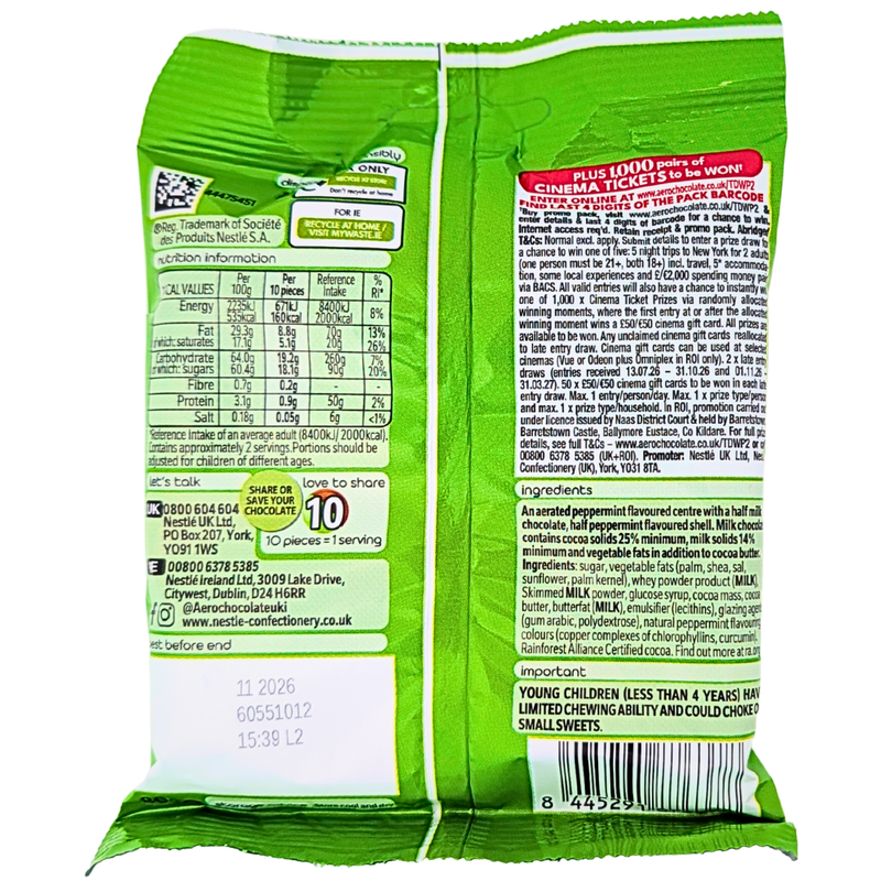 Aero Bubbles Peppermint Pouch UK - 80g