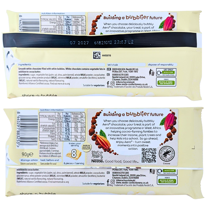 Aero Milkybar (UK) - 90g