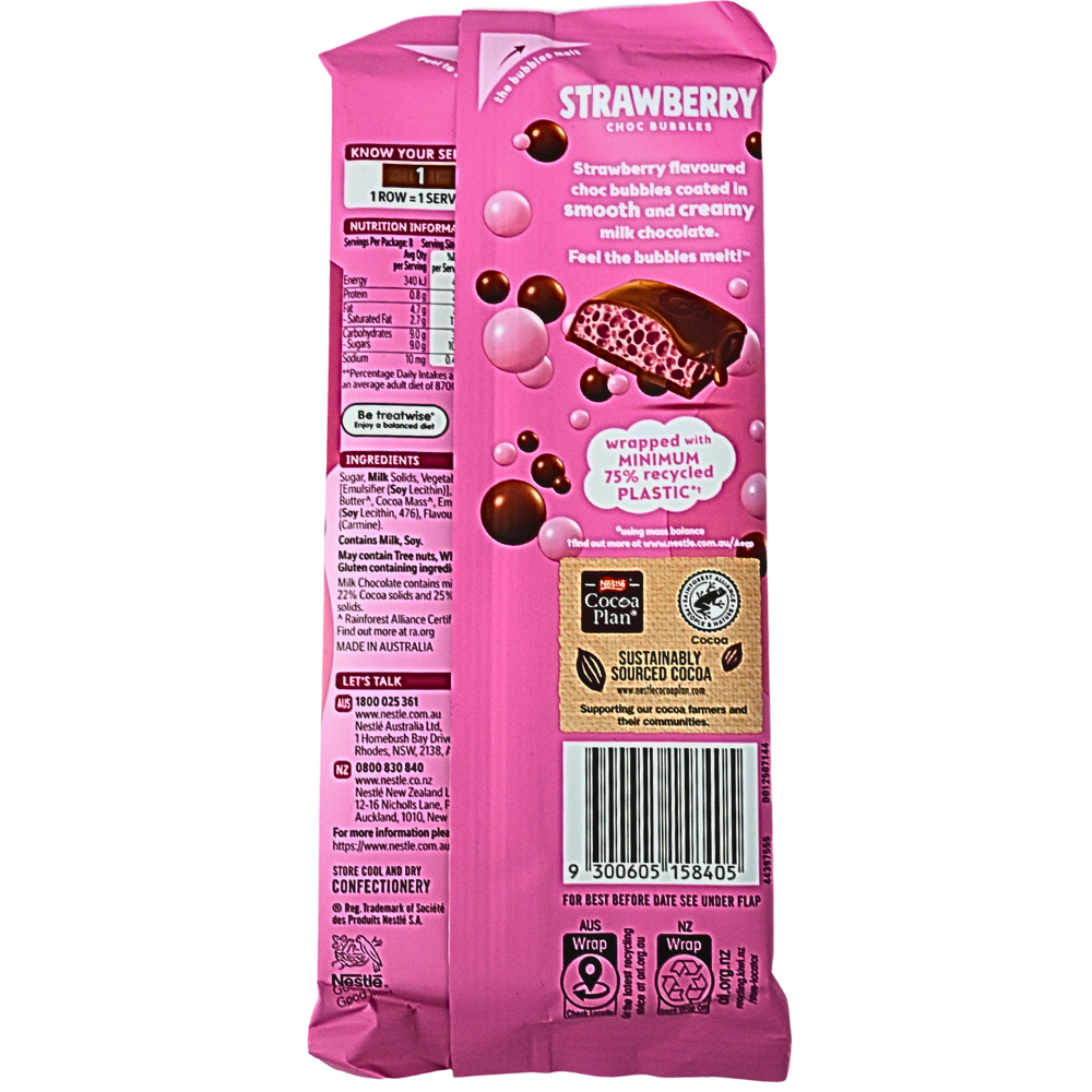 Aero Strawberry Block (Aus) - 118g