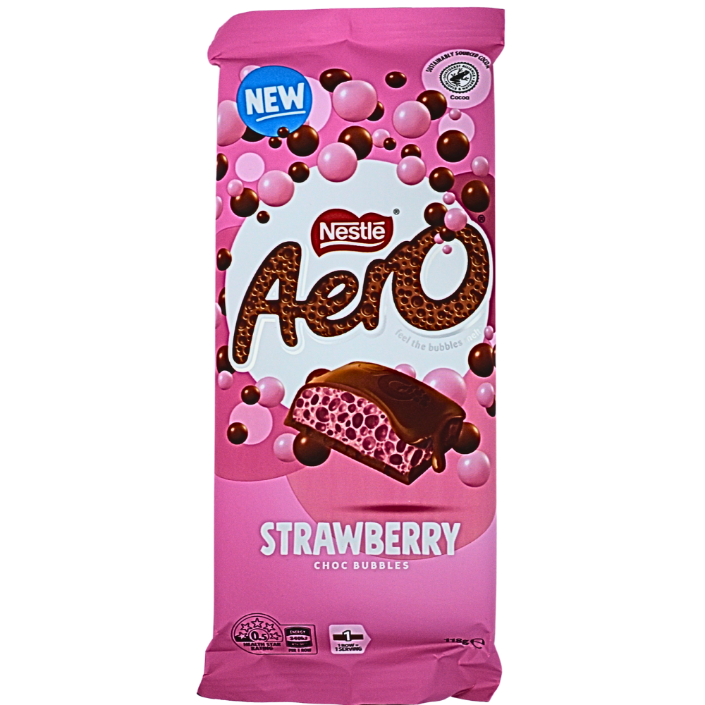 Aero Strawberry Block (Aus) - 118g