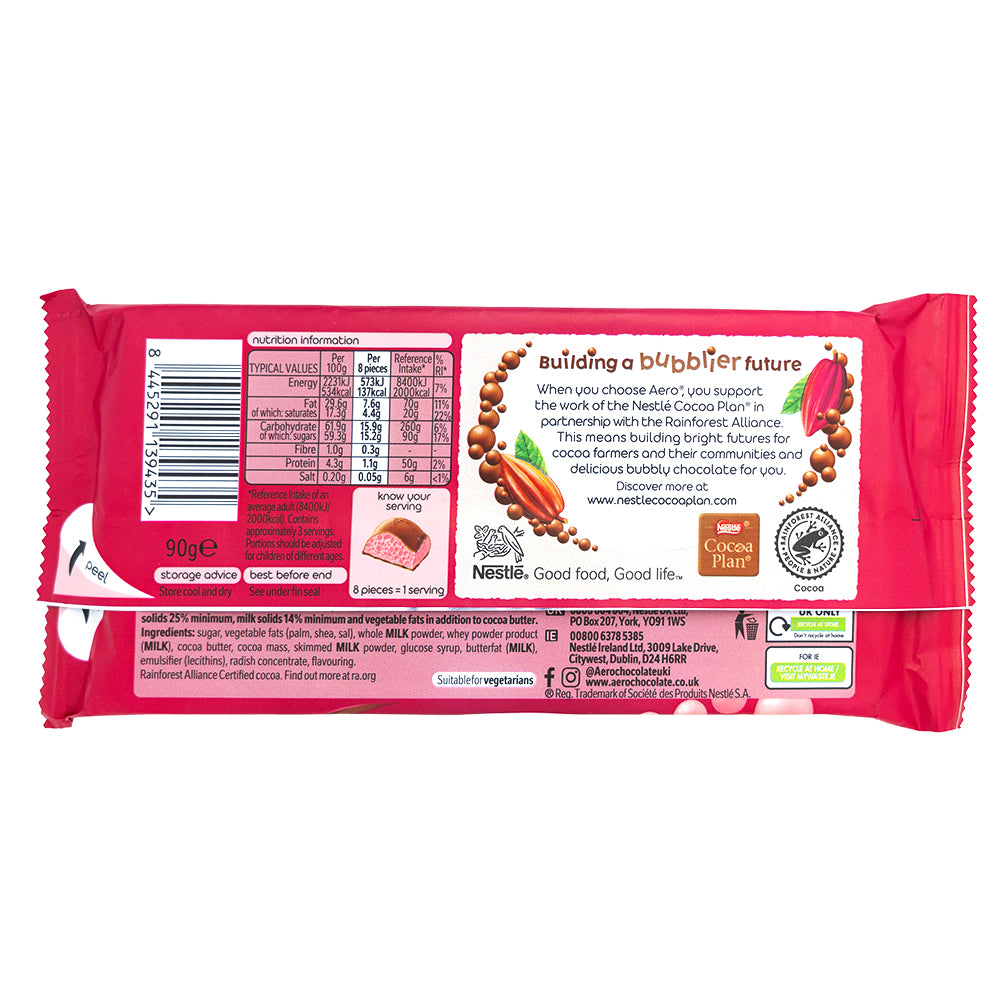 Aero Strawberry Block (UK) - 90g