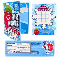 Airheads 12 Assorted Mini Bars with Holiday Sticker Fun - 12oz
