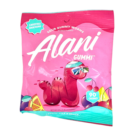 Alani Gummi Sour Gummy Worms - 1.8oz