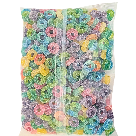 Albanese 6 Flavour Sour Mini Pucker Rings - 4.5lb