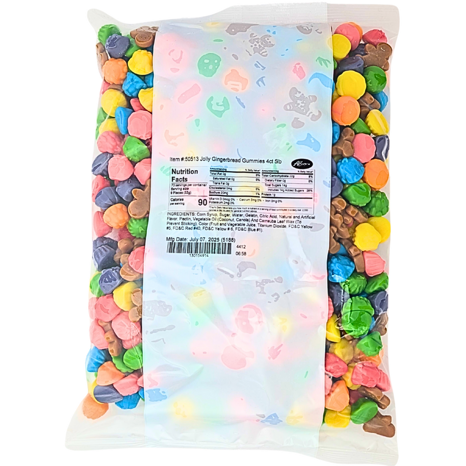 Albanese Christmas Jolly Gingerbread Gummies - 5lb