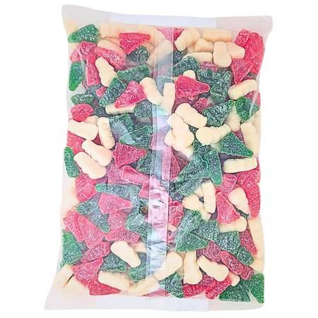 Albanese Christmas Gummi Snowmen & Trees with Snow - 4.5lb