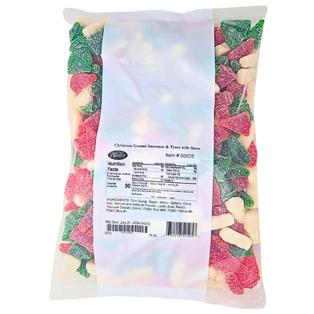 Albanese Christmas Gummi Snowmen & Trees with Snow - 4.5lb