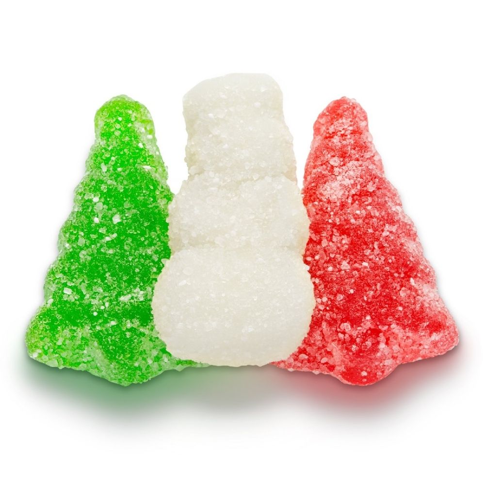 Albanese Christmas Gummi Snowmen & Trees with Snow - 4.5lb
