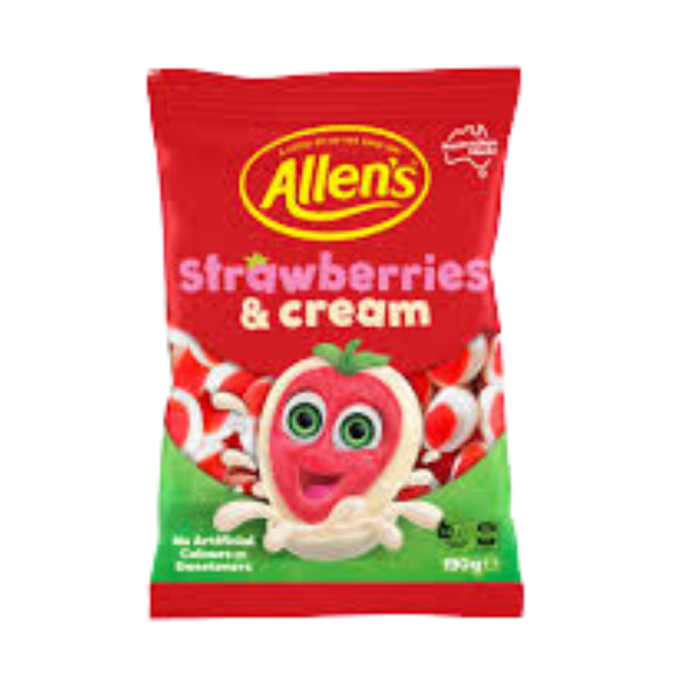 Allen's Strawberries & Cream (Aus) - 190g