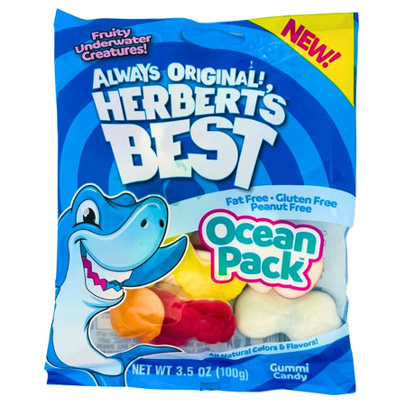 Herbert's Best Ocean Pack Gummies - 3.5oz-Gummy Shark-Strawberry Candy