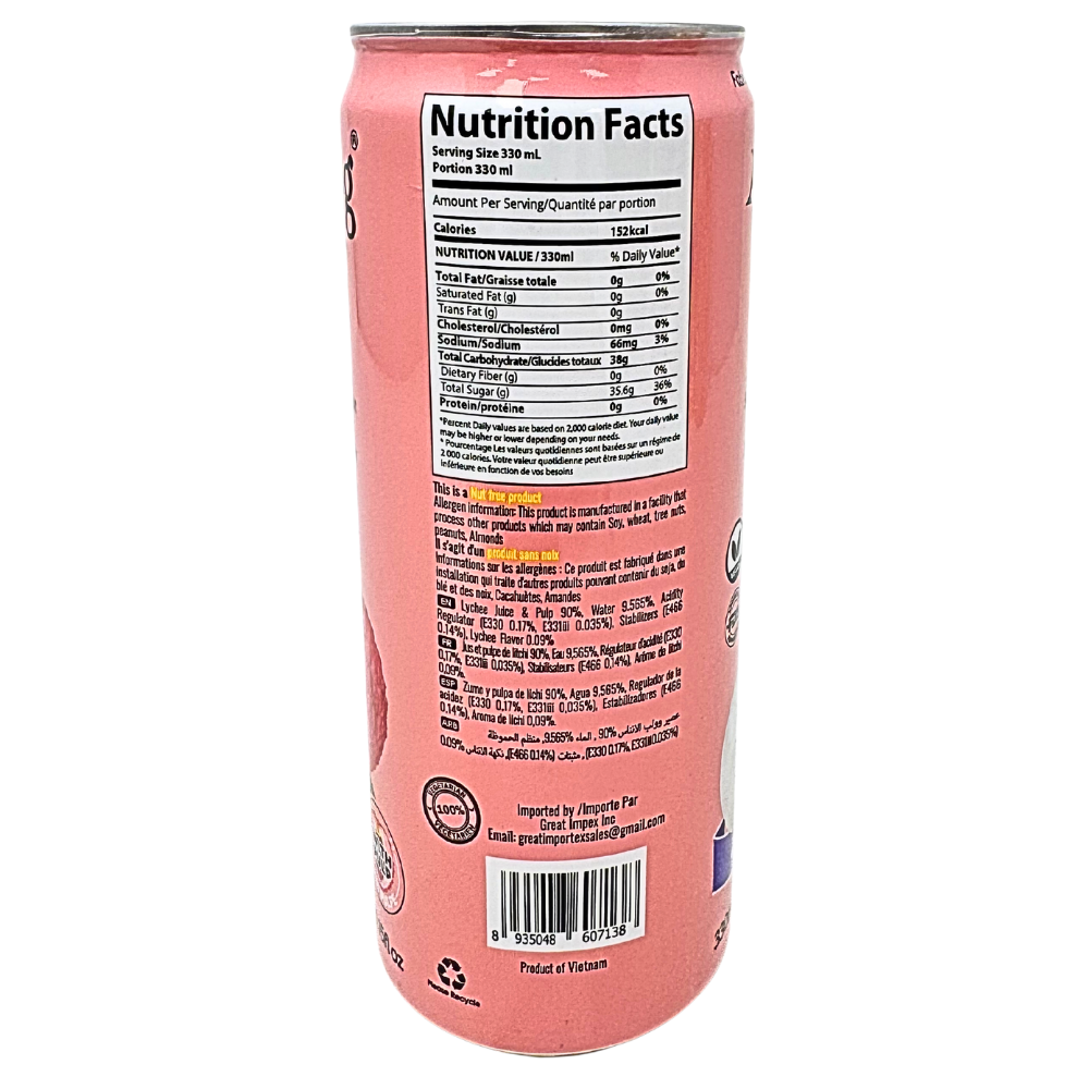 Amazing Lychee Juice (Vietnam) - 330mL