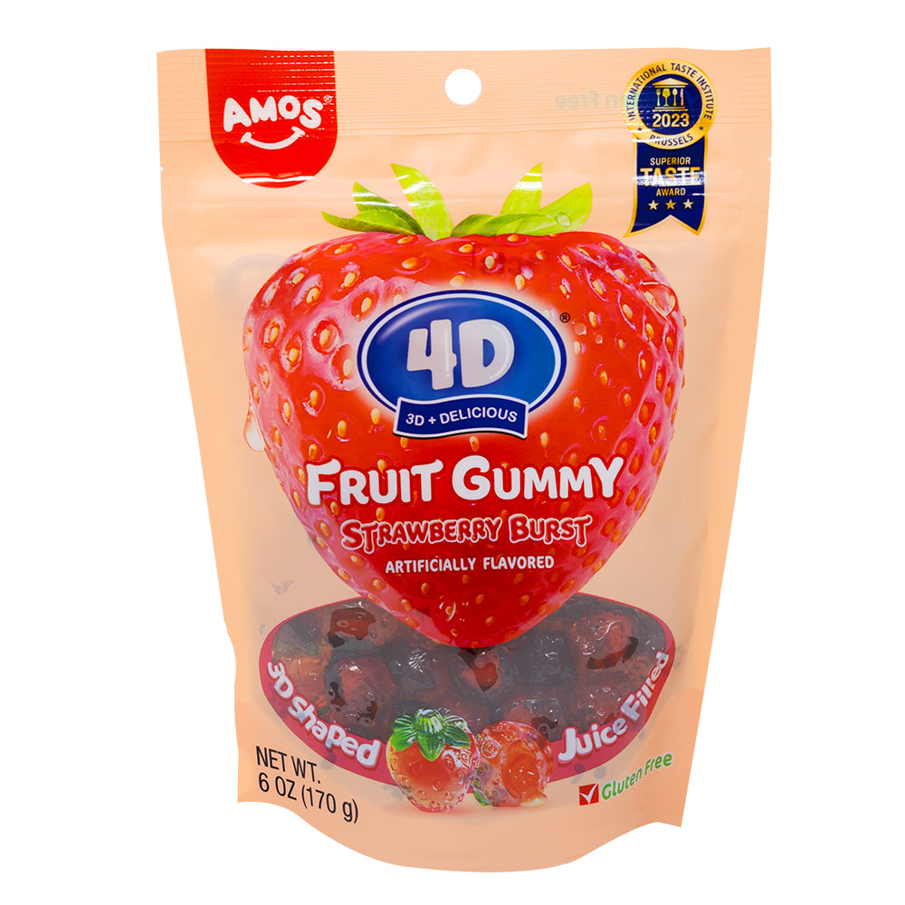 Amos 4D Fruit Gummy Strawberry Burst | Candy Funhouse – Candy Funhouse US