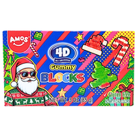 Amos 4D Gummy Blocks Santa Theatre Box - 3oz