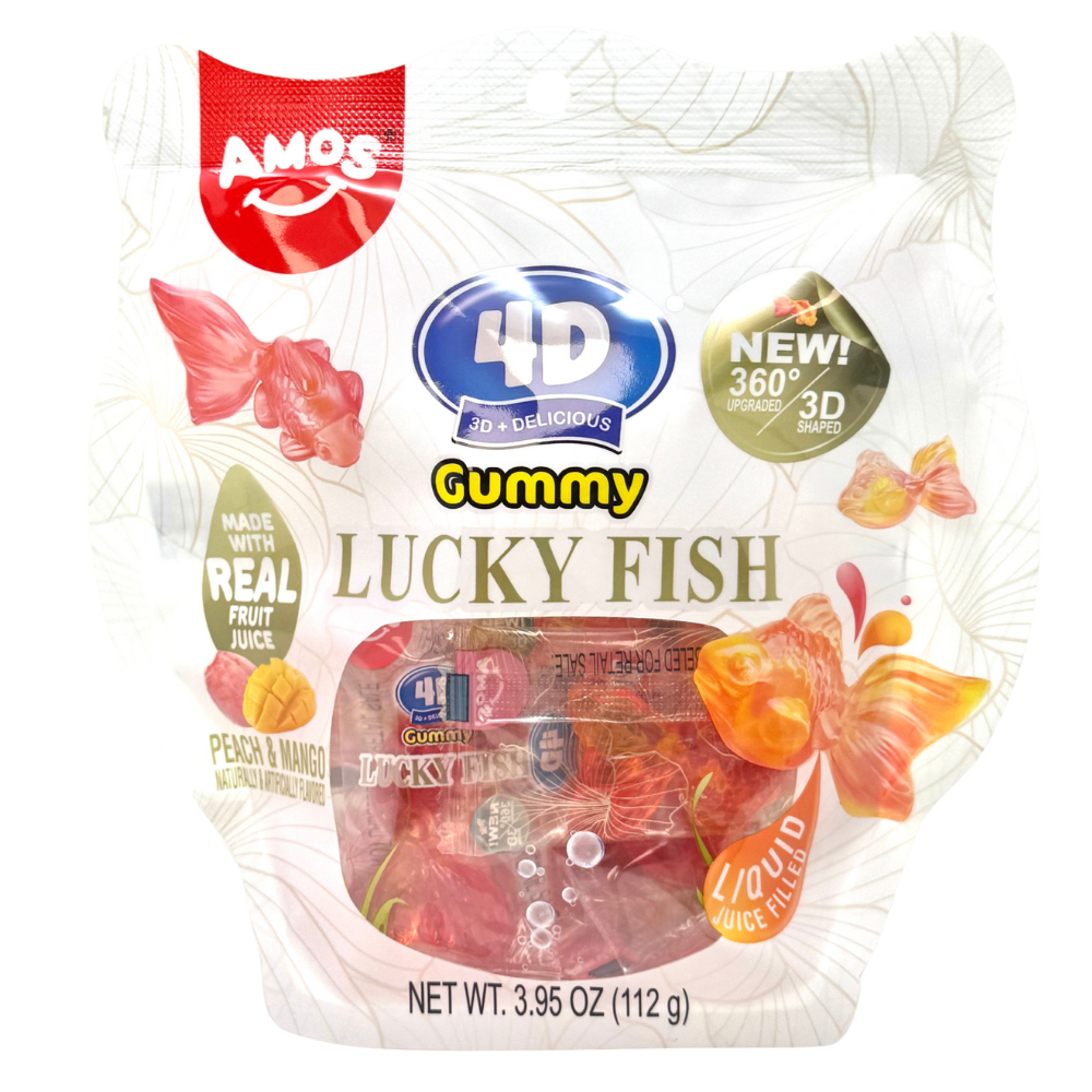 Amos 4D Gummy Lucky Fish - 3.95oz