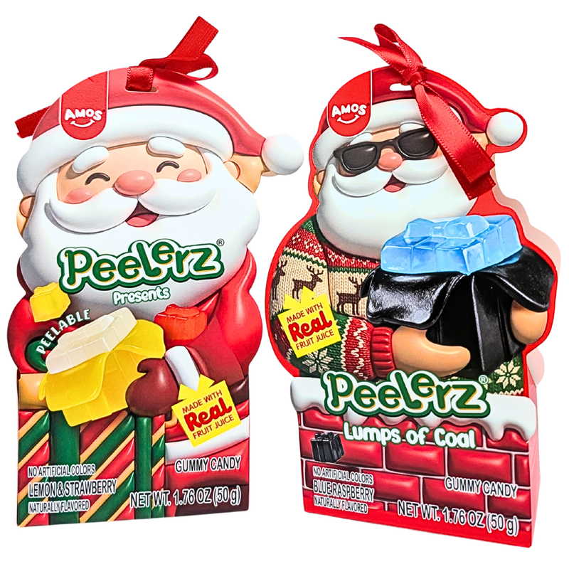 Amos Peelerz Christmas Gummy Santa Gift Box -  1.76oz