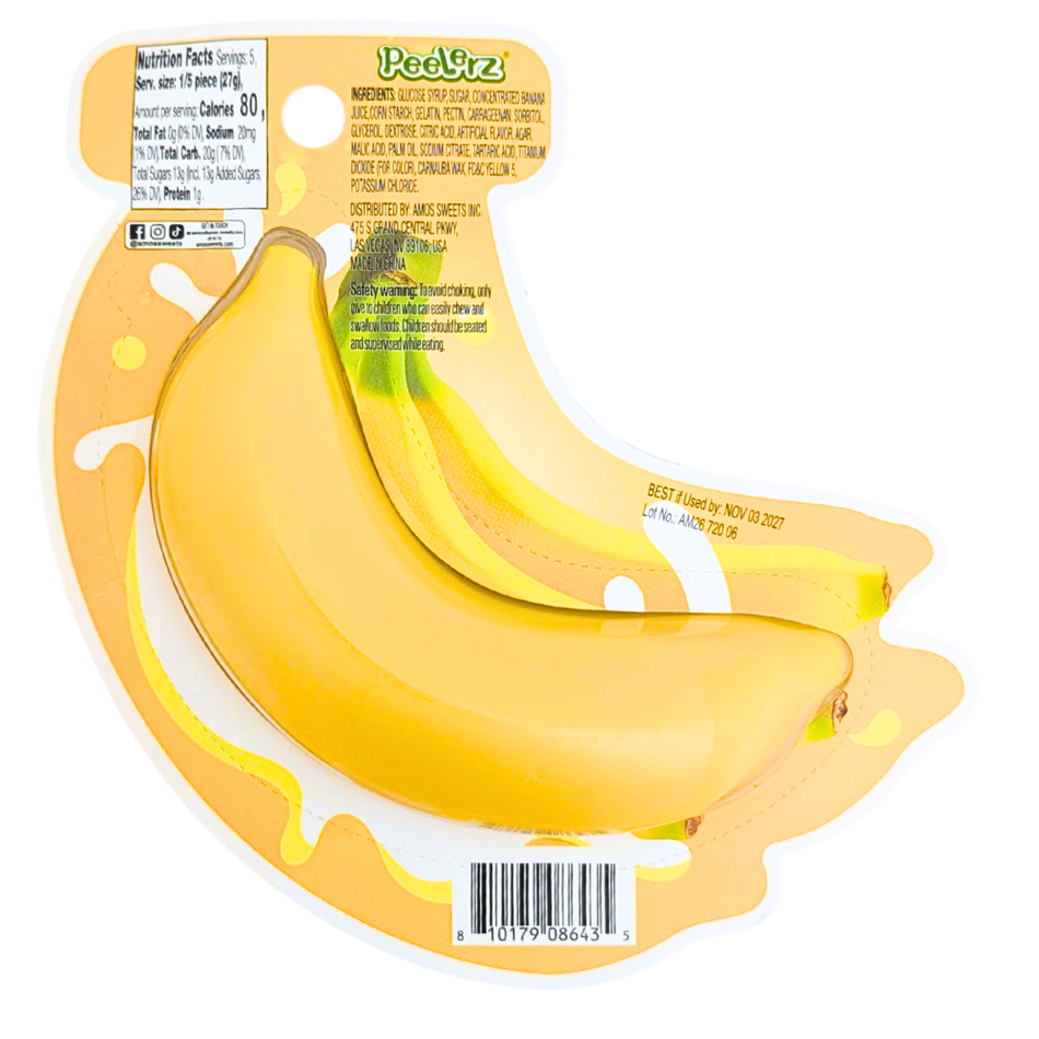 Amos Peelerz Giant Gummy Banana - 4.76oz