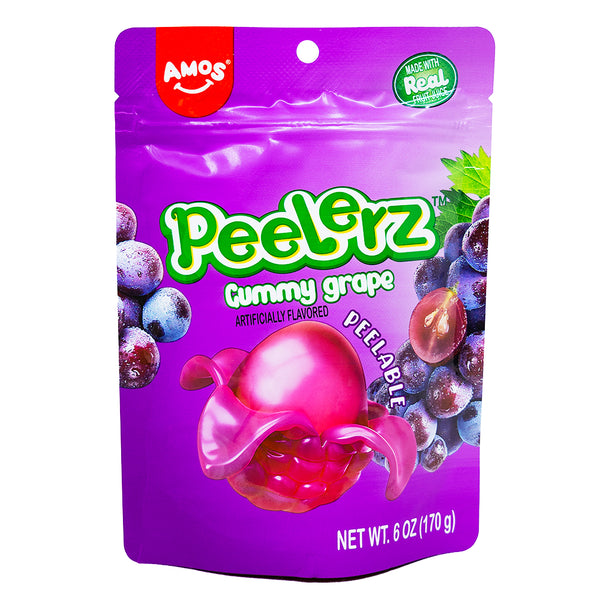 Amos Peelerz Gummy Grape - 6oz | Candy Funhouse US
