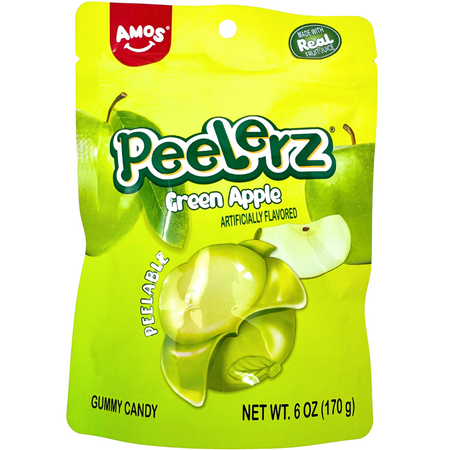 Amos Peelerz Gummy Green Apple - 6oz