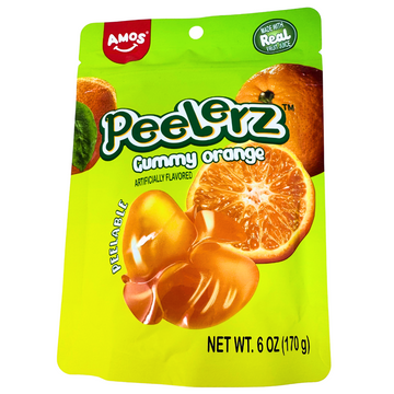 Amos Peelerz Gummy Orange - 6oz