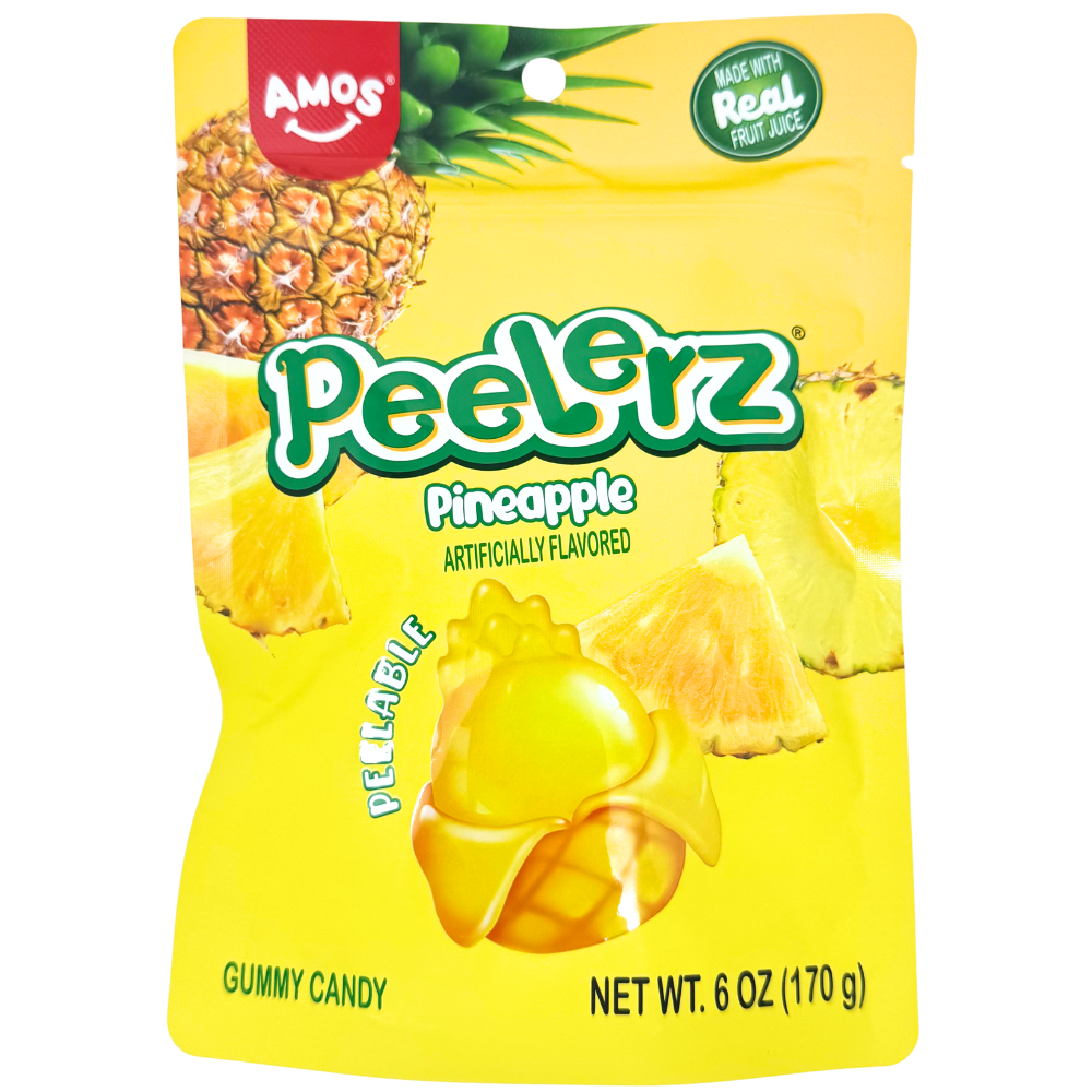 Amos Peelerz Gummy Pineapple - 6oz