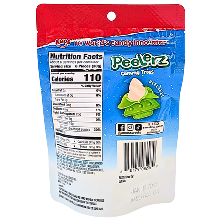 Amos Peelerz Holiday Gummy Trees - 6oz