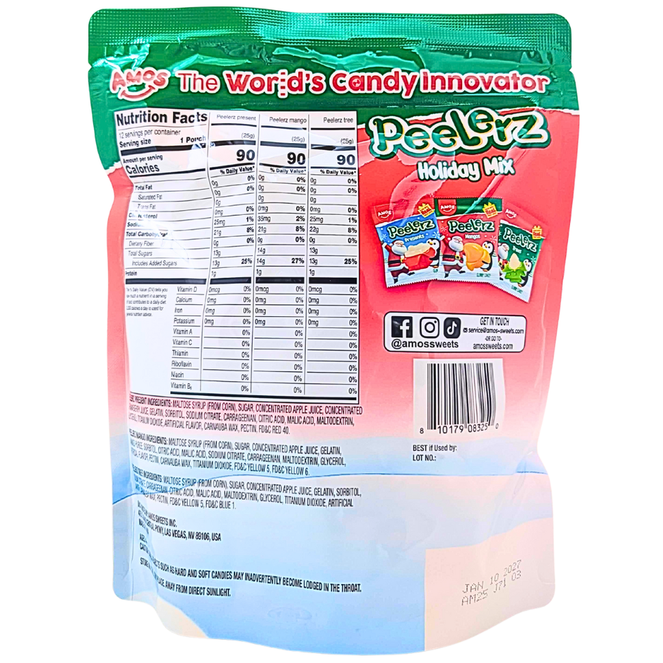 Amos Peelerz Holiday Mix - 300g